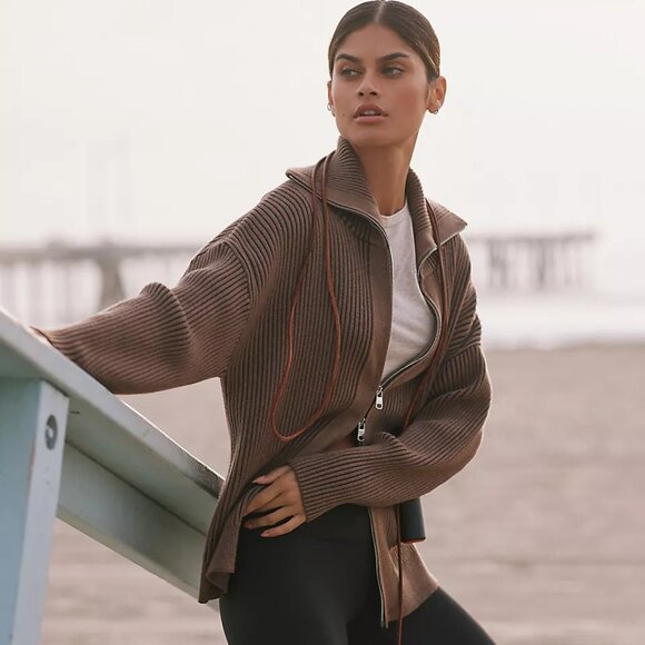 VARLEY Orly Zip-Through Knit Jacket - Nwot - Picture 1 of 9